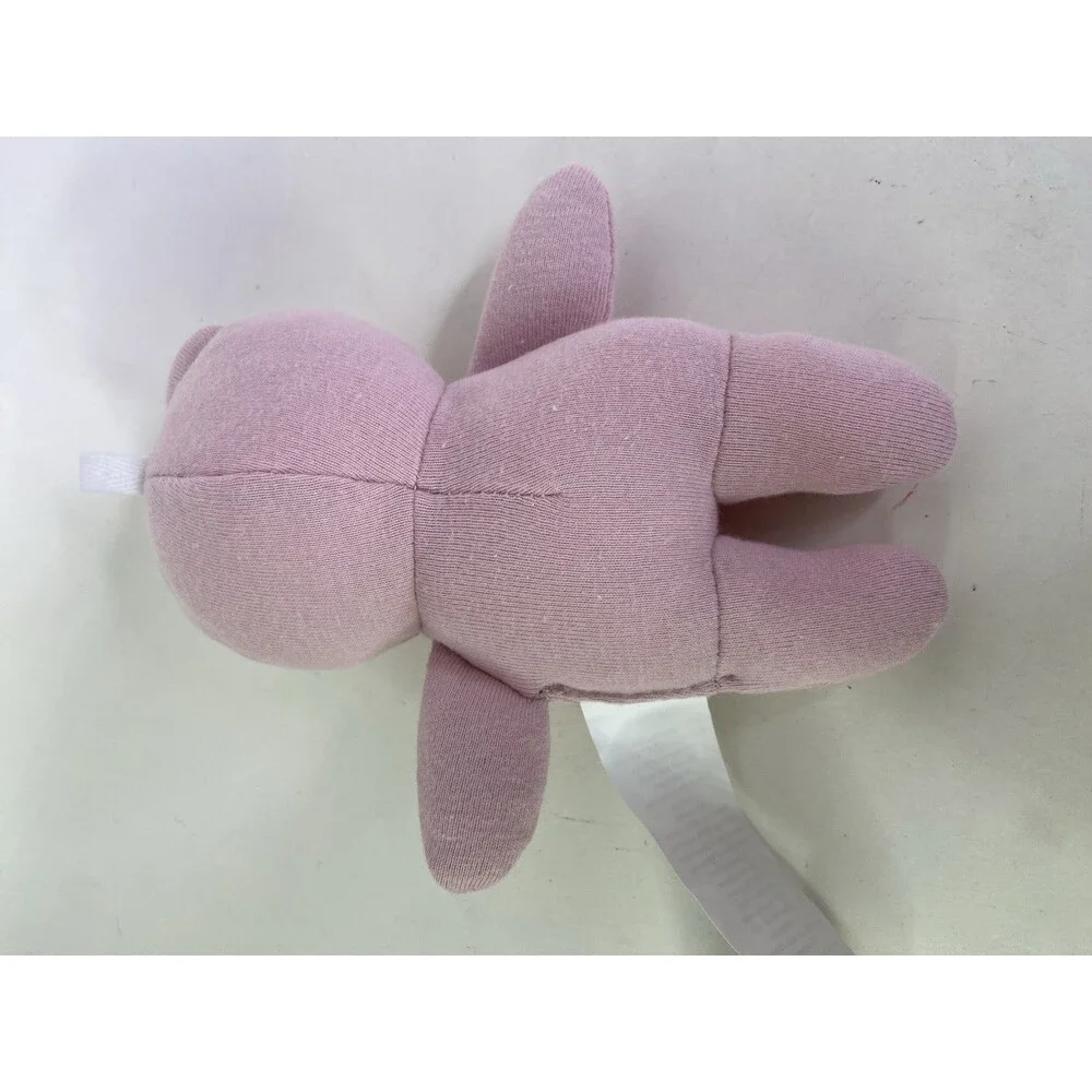 Carter's Pink Mini Teddy Bear Baby Plush Stuffed Animal Toy with Bow 5.5in